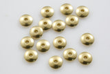 SOLID BRASS Saucer Roundel Beads All Sizes