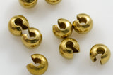 CRIMP COVERS Gold, silver, brass, antique brass, copper, rose gold, gunmetal 2mm, 2.5mm, 3mm, 4mm Crimp Covers, about 20 pcs per order