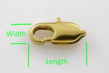 SOLID BRASS Lobster Clasps All Sizes