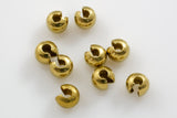 CRIMP COVERS Gold, silver, brass, antique brass, copper, rose gold, gunmetal 2mm, 2.5mm, 3mm, 4mm Crimp Covers, about 20 pcs per order