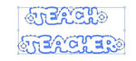 Teach or Teacher Connector Permanent Jewelry Connector- Intricate Detail - 14kt gold filled or Sterling Silver - Made in the USA - Custom