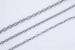 Stainless Steel Oval Chain 4x6mm - Yard or Full Spool - High Quality Polished Stainless Steel - Hypoallergenic
