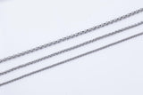 Stainless Steel ROLO Chain - Yard or Full Spool - High Quality Polished Stainless Steel - Hypoallergenic 2.5mm 3mm 4mm