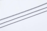 Stainless Steel ROLO Chain - Yard or Full Spool - High Quality Polished Stainless Steel - Hypoallergenic 2.5mm 3mm 4mm
