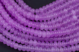 Light Purple Lavender- High Quality in Roundel, 8mm- Full 15.5 Inch Strand-Full Strand 15.5 inch Strand Smooth Gemstone Beads