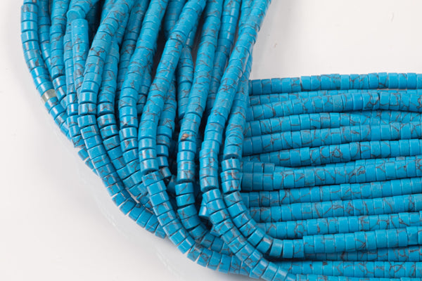 Turquoise - Heishi Discs Beads 2x4mm 3x6mm 15.5" Strand