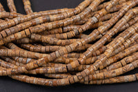 Picture Jasper- Heishi Discs Beads 2x4mm 3x6mm 15.5" Strand