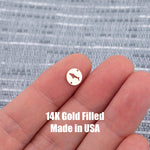 Shark Disc- Connector - Intricate Detail - 14kt gold filled or Sterling Silver - Made in the USA - Custom