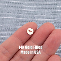 Shark Disc- Connector - Intricate Detail - 14kt gold filled or Sterling Silver - Made in the USA - Custom