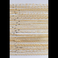14k Gold PVD Plated Chain Large Assortment - Tarnish Resistant Popular Style - Sold by the yard