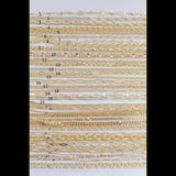 14k Gold pvd Plated Chain Large Assortment - Tarnish Resistant Popular Style - Sold by the yard