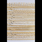 14k Gold PVD Plated Chain Large Assortment - Tarnish Resistant Popular Style - Sold by the yard