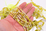 Natural Olive Jade Beads 6mm Star Shaped Real Gemstone 15" Strand Smooth Gemstone Beads