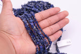 Natural Blue Lapis Lazuli Beads 6mm Star Shaped Real Gemstone 15" Strand Smooth Gemstone Beads