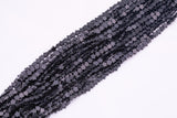 Natural Black Onyx Beads 6mm Star Shaped Real Gemstone 15" Strand Smooth Gemstone Beads