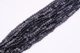 Natural Black Onyx Beads 6mm Star Shaped Real Gemstone 15" Strand Smooth Gemstone Beads