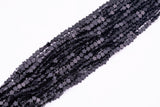 Natural Black Onyx Beads 6mm Star Shaped Real Gemstone 15" Strand Smooth Gemstone Beads