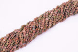 Natural Unakite 6mm Star Shaped Real Gemstone 15" Strand Smooth Gemstone Beads