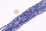Natural Blue Sodalite Beads 6mm Star Shaped Real Gemstone 15" Strand Smooth Gemstone Beads