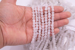 Natural White Jade Beads 6mm Star Shaped Real Gemstone 15" Strand Smooth Gemstone Beads