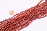 Natural Red Jasper Beads 6mm Star Shaped Real Gemstone 15" Strand Smooth Gemstone Beads