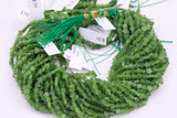 Green Peridot Jade Beads 6mm Star Shaped Real Gemstone 15" Strand Smooth Gemstone Beads