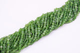 Green Peridot Jade Beads 6mm Star Shaped Real Gemstone 15" Strand Smooth Gemstone Beads
