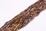 Natural Tiger's Eye Tiger Eye Beads 6mm Star Shaped Real Gemstone 15" Strand Smooth Gemstone Beads
