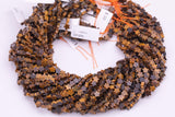 Natural Tiger's Eye Tiger Eye Beads 6mm Star Shaped Real Gemstone 15" Strand Smooth Gemstone Beads