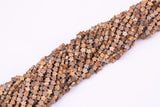 Natural Picture Jasper Beads 6mm Star Shaped Real Gemstone 15" Strand Smooth Gemstone Beads