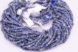 Natural Sodalite Beads 6mm Star Shaped Real Gemstone 15" Strand Smooth Gemstone Beads