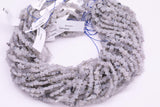 Natural Tourmalinated Quartz Beads 6mm Star Shaped Real Gemstone 15" Strand Smooth Gemstone Beads