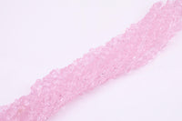 Pink Butterfly Crystal Beads 1 Strand