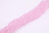 Pink Butterfly Crystal Beads 1 Strand