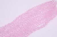 Pink Butterfly Crystal Beads 1 Strand