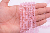 Pink Butterfly Crystal Beads 1 Strand