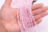Small Butterfly Pink AB Crystal Beads 1 Full Strand
