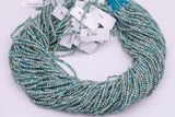 2mm Russian Amazonite Beads Full Strands - 15.5 inches- Nice Size Hole- Diamond Cutting, High Facets-Nice and Sparkly-Faceted Round