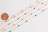 Opal Gold Filled Or Sterling Silver1.5mm Cable Chain, 14k gold filled, permanent jewelry chain, wholesale chain