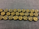 HEMATITE Beads. Flowers 12mm. Gold Plated. Full Strand 16"