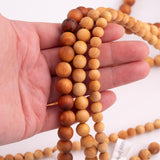 Natural Golden Sandalwood !Strong Scent! Smooth Round Beads 6mm 8mm 10mm 12mm 15.5" Strand Very Flagrant!