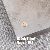 Skull Face Nightmare connector for Permanent Jewelry 14K Gold Filled sterling silver connector pendant connectors charms