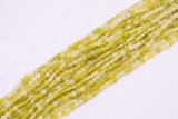 Natural Olive Jade Beads 6mm Star Shaped Real Gemstone 15" Strand Smooth Gemstone Beads