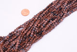 Natural Mahogany Jasper 6mm Star Shaped Real Gemstone 15" Strand Smooth Gemstone Beads