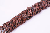 Natural Mahogany Jasper 6mm Star Shaped Real Gemstone 15" Strand Smooth Gemstone Beads