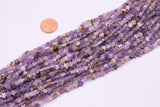 Natural Flower Amethyst 6mm Star Shaped Real Gemstone 15" Strand Smooth Gemstone Beads