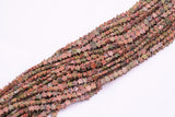 Natural Unakite 6mm Star Shaped Real Gemstone 15" Strand Smooth Gemstone Beads