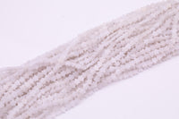 Natural White Jade Beads 6mm Star Shaped Real Gemstone 15" Strand Smooth Gemstone Beads