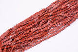 Natural Red Jasper Beads 6mm Star Shaped Real Gemstone 15" Strand Smooth Gemstone Beads
