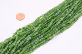 Green Peridot Jade Beads 6mm Star Shaped Real Gemstone 15" Strand Smooth Gemstone Beads